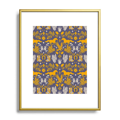 Marta Barragan Camarasa Western ornaments Metal Framed Art Print