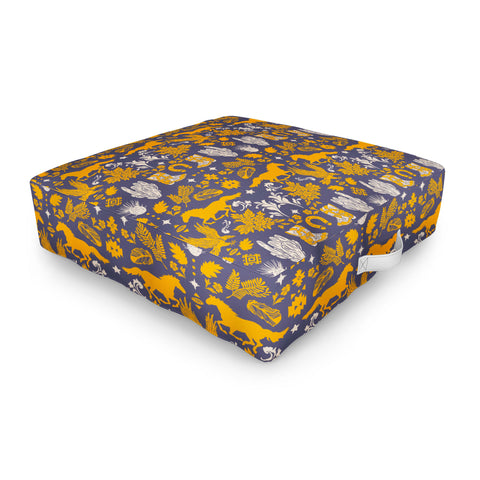 Marta Barragan Camarasa Western ornaments Outdoor Floor Cushion