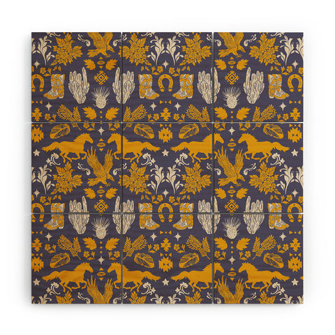 Marta Barragan Camarasa Western ornaments Wood Wall Mural