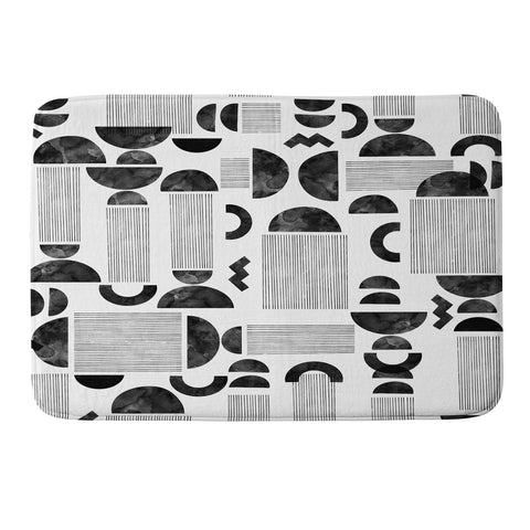 Marta Barragan Camarasa Western spirit BW Memory Foam Bath Mat