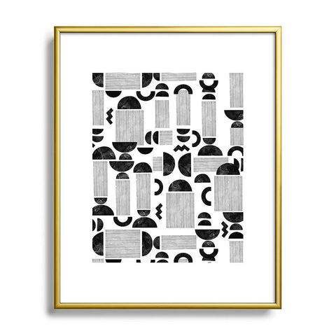 Marta Barragan Camarasa Western spirit BW Metal Framed Art Print