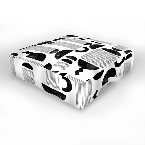 Marta Barragan Camarasa Western spirit BW Outdoor Floor Cushion