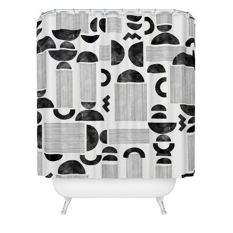 Marta Barragan Camarasa Western spirit BW Shower Curtain