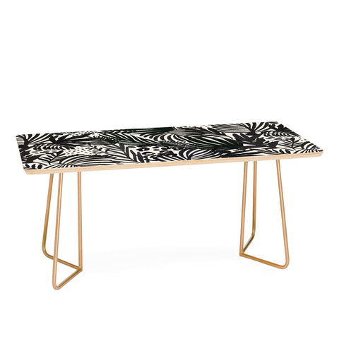 Marta Barragan Camarasa Wild abstract jungle on black Coffee Table