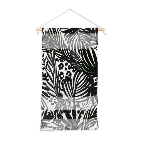 Marta Barragan Camarasa Wild abstract jungle on black Wall Hanging Portrait
