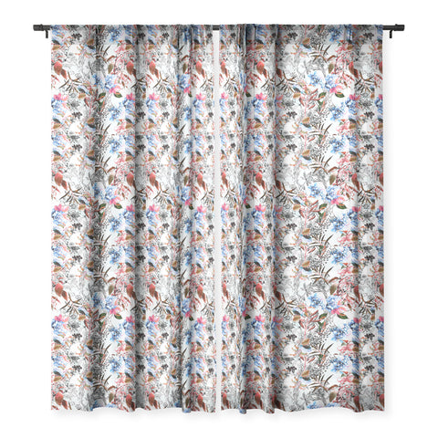 Marta Barragan Camarasa Wild bloom in the meadow Sheer Window Curtain