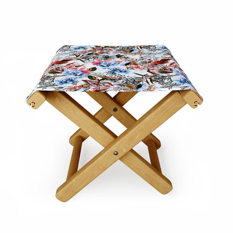 Marta Barragan Camarasa Wild bloom in the meadow Folding Stool