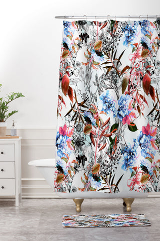 Marta Barragan Camarasa Wild bloom in the meadow Shower Curtain And Mat