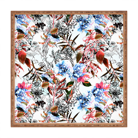 Marta Barragan Camarasa Wild bloom in the meadow Square Tray