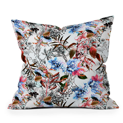 Marta Barragan Camarasa Wild bloom in the meadow Throw Pillow