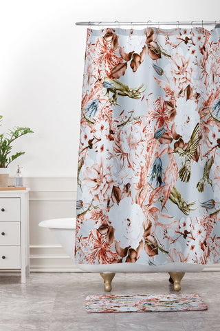 Marta Barragan Camarasa Wild botanical garden I Shower Curtain And Mat