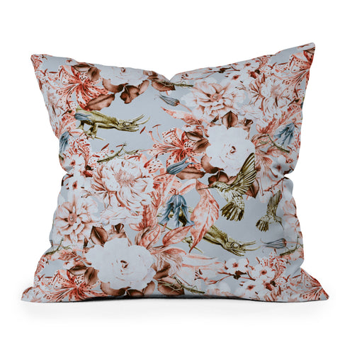 Marta Barragan Camarasa Wild botanical garden I Throw Pillow