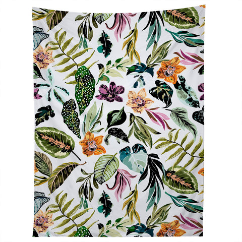 Marta Barragan Camarasa Wild colorful jungle FN5 Tapestry