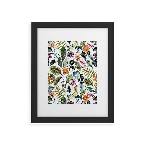 Marta Barragan Camarasa Wild colorful jungle FN5 Framed Art Print