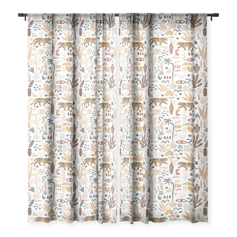 Marta Barragan Camarasa Wild Desert Shapes II Sheer Window Curtain