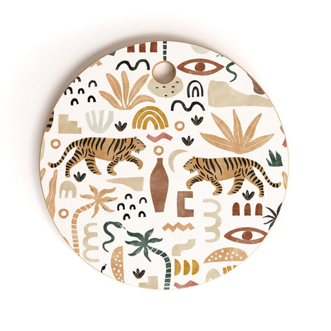 Marta Barragan Camarasa Wild Desert Shapes II Cutting Board Round