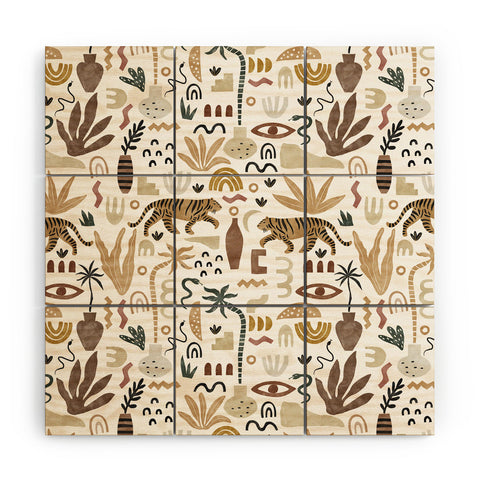 Marta Barragan Camarasa Wild Desert Shapes II Wood Wall Mural