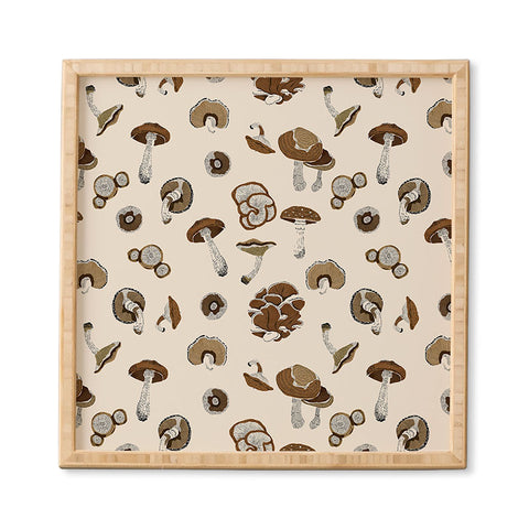 Marta Barragan Camarasa Wild forest mushrooms 2 Framed Wall Art