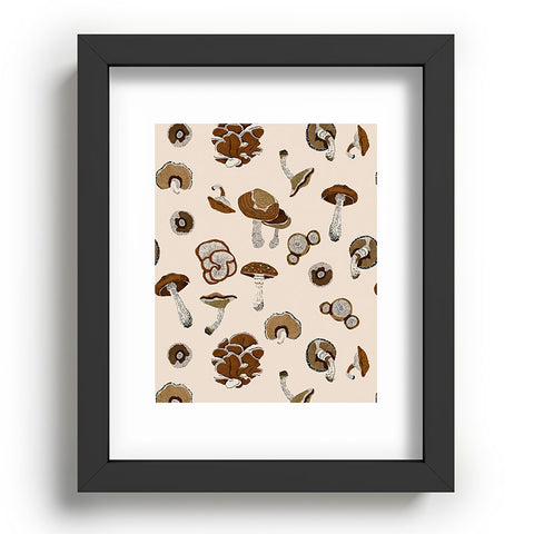 Marta Barragan Camarasa Wild forest mushrooms 2 Recessed Framing Rectangle