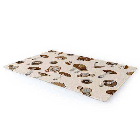 Marta Barragan Camarasa Wild forest mushrooms 2 Area Rug