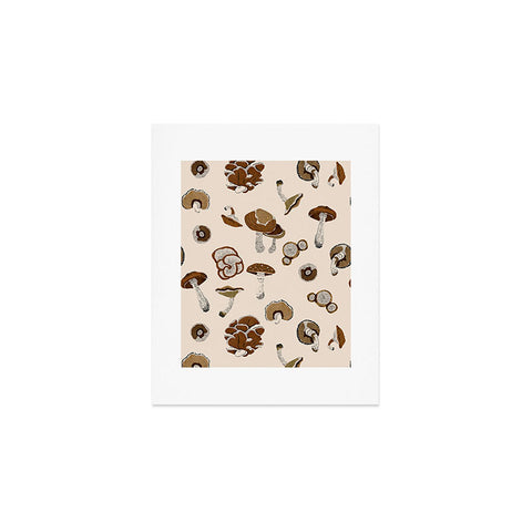 Marta Barragan Camarasa Wild forest mushrooms 2 Art Print