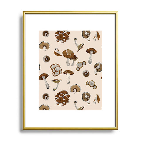 Marta Barragan Camarasa Wild forest mushrooms 2 Metal Framed Art Print