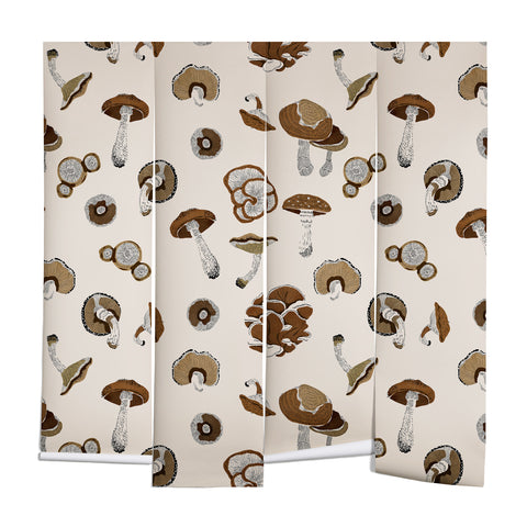 Marta Barragan Camarasa Wild forest mushrooms 2 Wall Mural