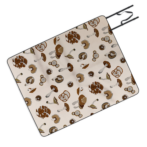 Marta Barragan Camarasa Wild forest mushrooms 2 Picnic Blanket