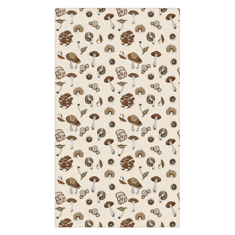 Marta Barragan Camarasa Wild forest mushrooms 2 Tablecloth