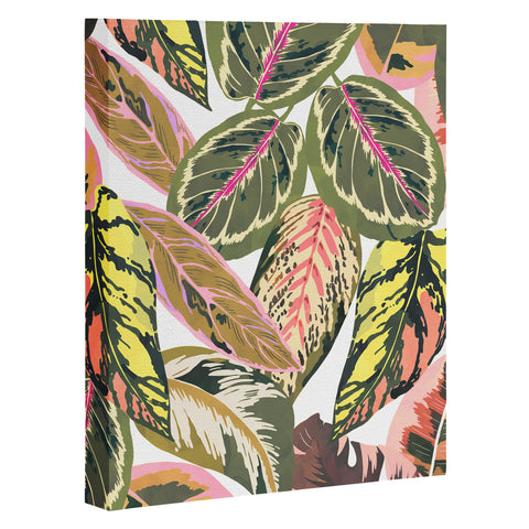 Marta Barragan Camarasa Wild jungle botanical leaves 6 Art Canvas