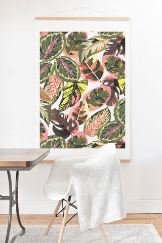 Marta Barragan Camarasa Wild jungle botanical leaves 6 Art Print And Hanger