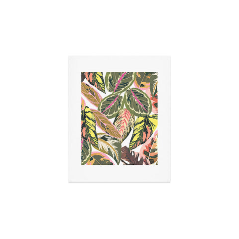 Marta Barragan Camarasa Wild jungle botanical leaves 6 Art Print