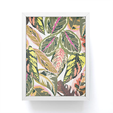 Marta Barragan Camarasa Wild jungle botanical leaves 6 Framed Mini Art Print