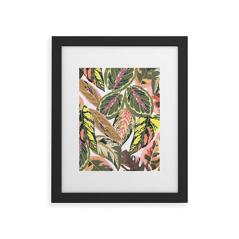 Marta Barragan Camarasa Wild jungle botanical leaves 6 Framed Art Print