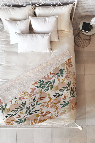 Marta Barragan Camarasa Wild land I Fleece Throw Blanket