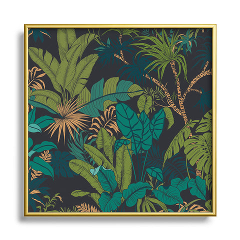 Marta Barragan Camarasa Wild nature night 102 Square Metal Framed Art Print