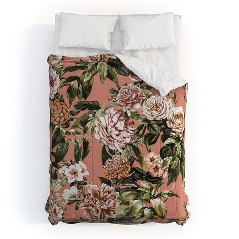 Marta Barragan Camarasa Wild rose meadow blooming Comforter