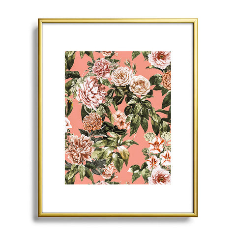 Marta Barragan Camarasa Wild rose meadow blooming Metal Framed Art Print