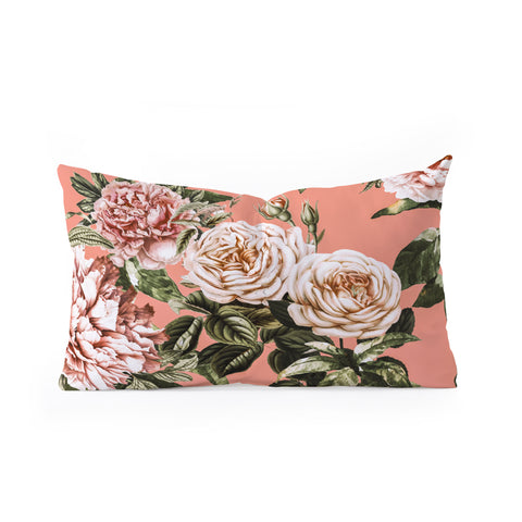 Marta Barragan Camarasa Wild rose meadow blooming Oblong Throw Pillow