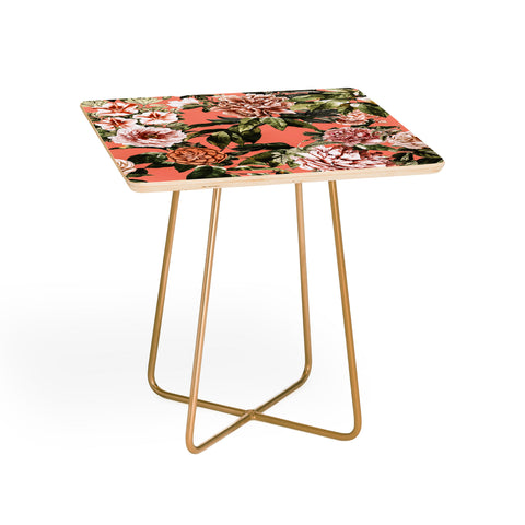 Marta Barragan Camarasa Wild rose meadow blooming Side Table