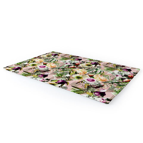 Marta Barragan Camarasa Wild vintage bloom in geometric Area Rug
