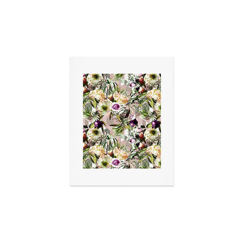 Marta Barragan Camarasa Wild vintage bloom in geometric Art Print