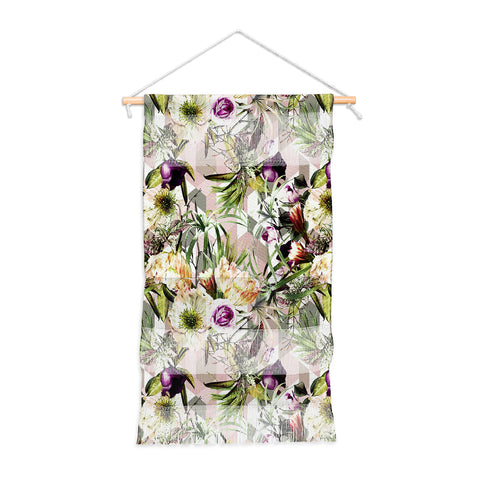 Marta Barragan Camarasa Wild vintage bloom in geometric Wall Hanging Portrait