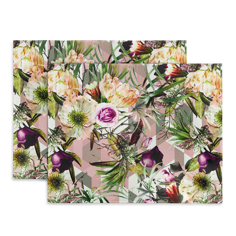 Marta Barragan Camarasa Wild vintage bloom in geometric Placemat