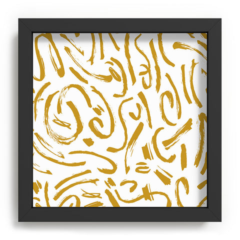 Marta Barragan Camarasa Wildness abstract brushstrokes Recessed Framing Square