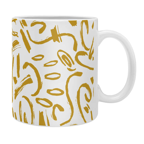 Marta Barragan Camarasa Wildness abstract brushstrokes Coffee Mug
