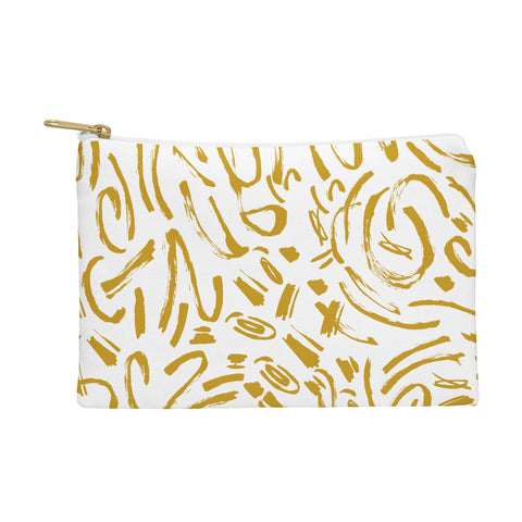 Marta Barragan Camarasa Wildness abstract brushstrokes Pouch