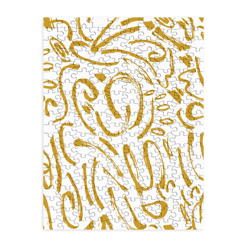 Marta Barragan Camarasa Wildness abstract brushstrokes Puzzle