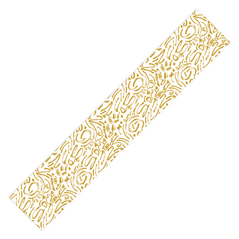 Marta Barragan Camarasa Wildness abstract brushstrokes Table Runner