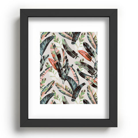 Marta Barragan Camarasa Winter palm trees Recessed Framing Rectangle